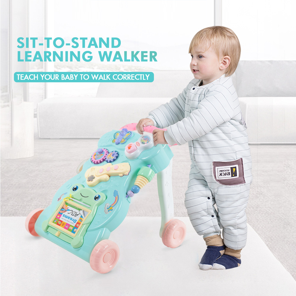Multifunction Baby Rollover Prevention Sit-to-Stand Learning Walker Multifunction Baby Rollover Prevention Sit-to-Stand Learning Walker