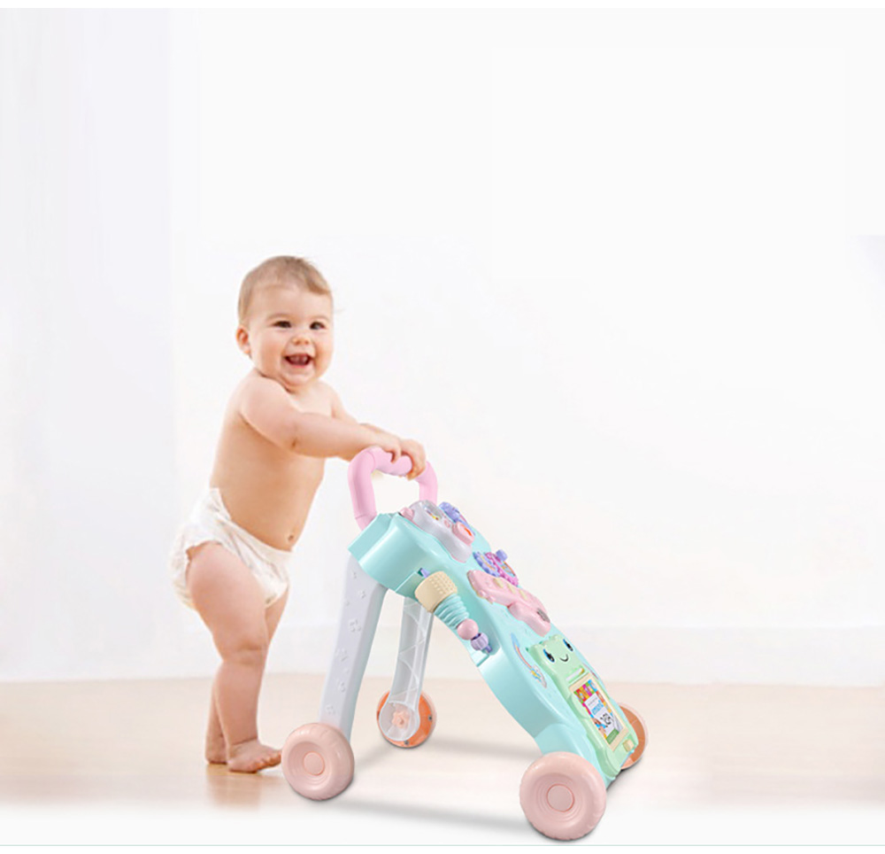 Multifunction Baby Rollover Prevention Sit-to-Stand Learning Walker