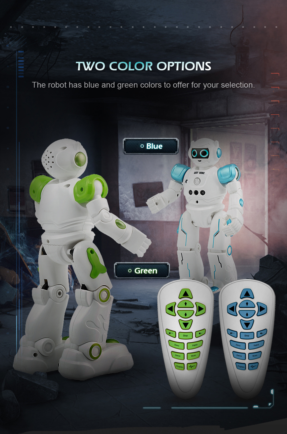 JJRC R11 Cady Wike Robot Song Dance Light Gliding Toy for Children JJRC R11 Cady Wike Robot Song Dance Light Gliding Toy for Children