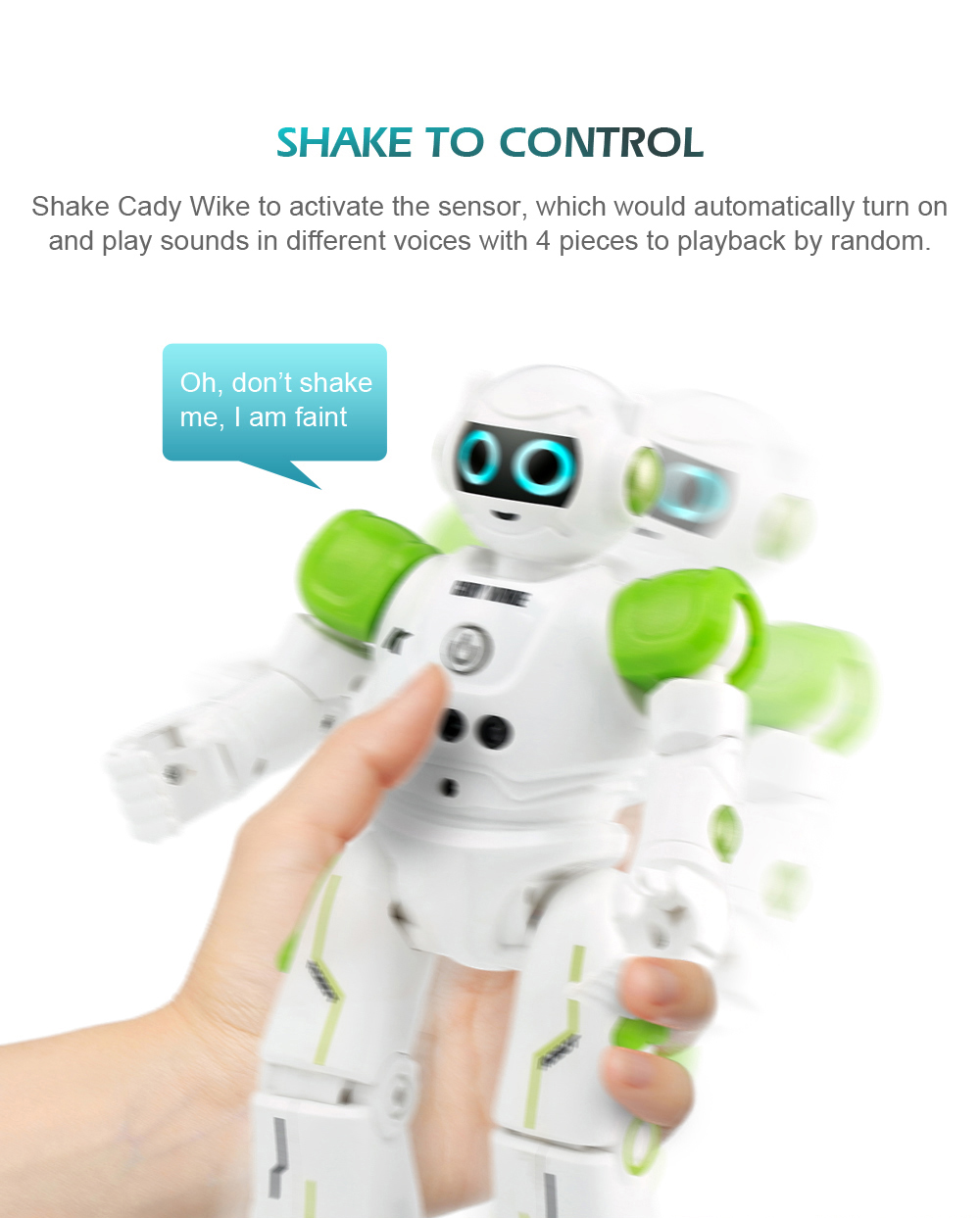 JJRC R11 Cady Wike Robot Song Dance Light Gliding Toy for Children JJRC R11 Cady Wike Robot Song Dance Light Gliding Toy for Children