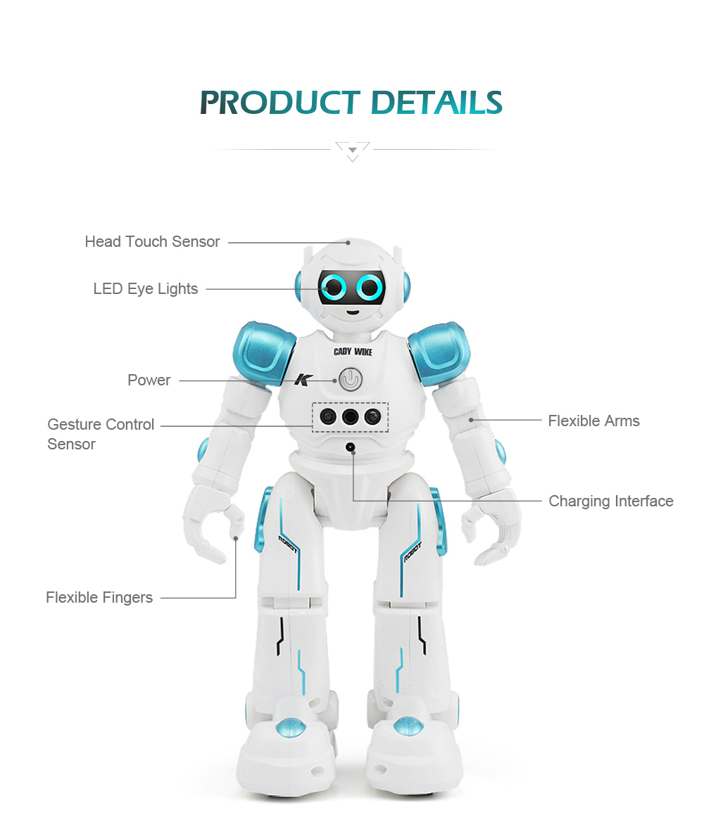 JJRC R11 Cady Wike Robot Song Dance Light Gliding Toy for Children JJRC R11 Cady Wike Robot Song Dance Light Gliding Toy for Children