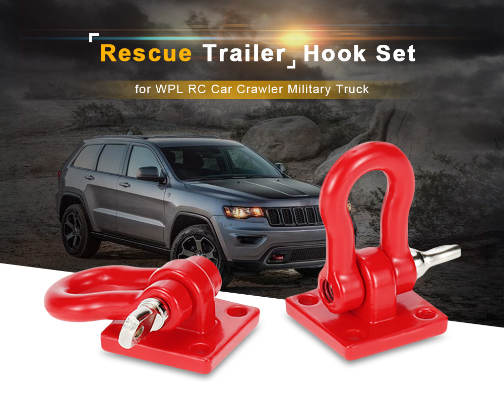 WPL Metal Trailer Hook Shackles Buckle for WPL RC Car Crawler Military Truck