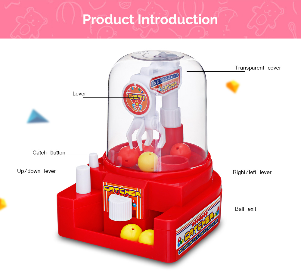 HC0025 Creative Mini Candy Grabber Catcher Small Ball Crane Machine