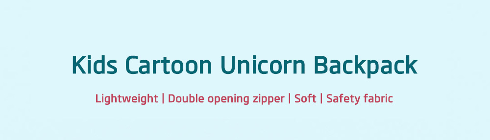 Kids Unisex Animal Cartoon School Backpack Cute Unicorn Shoulder Bag Kids Unisex Animal Cartoon School Backpack Cute Unicorn Shoulder Bag