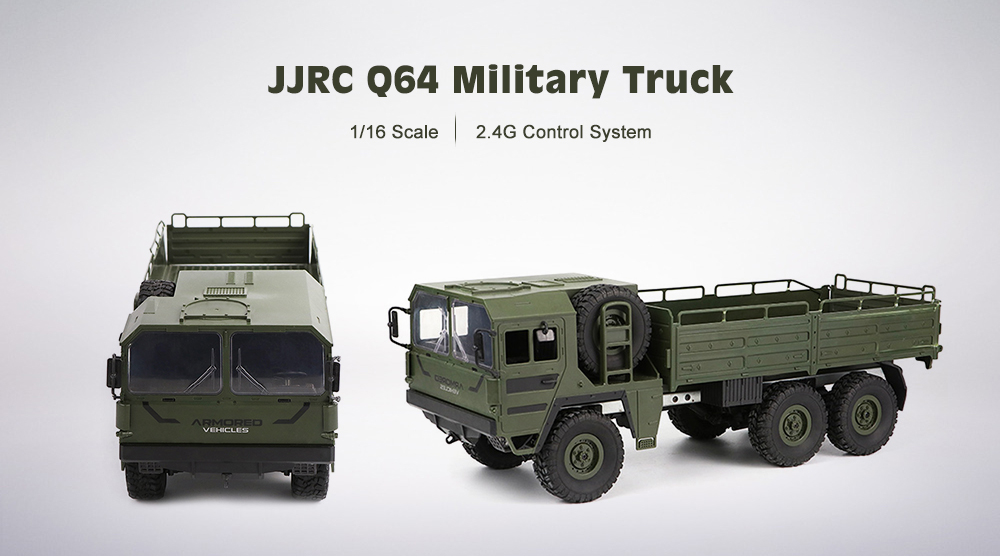 JJRC Q64 1 / 16 2.4G 6WD RC Car Military Truck RTR Toy