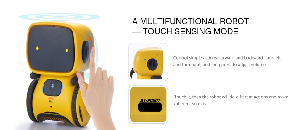 Voice Control Touch Sensing Smart Interactive Robot Educational Toy