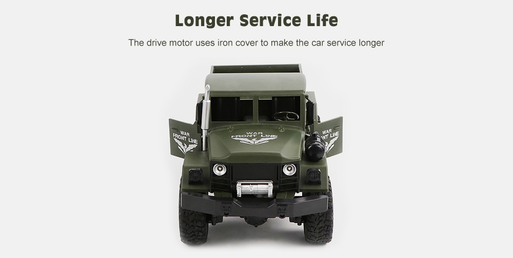 JJRC Q62 1/16 2.4G 4WD Off-Road Military Truck Crawler RC Car Toy JJRC Q62 1/16 2.4G 4WD Off-Road Military Truck Crawler RC Car Toy