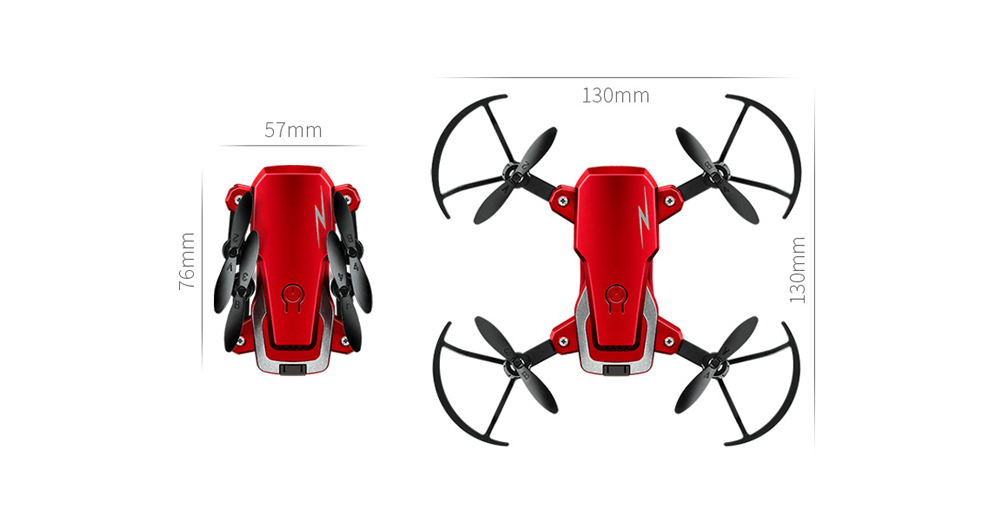 TXD - G1 Foldable Mini RC Drone WiFi Altitude Hold One Key Takeoff 360-degree Stunt High / Low Speed Quadcopter