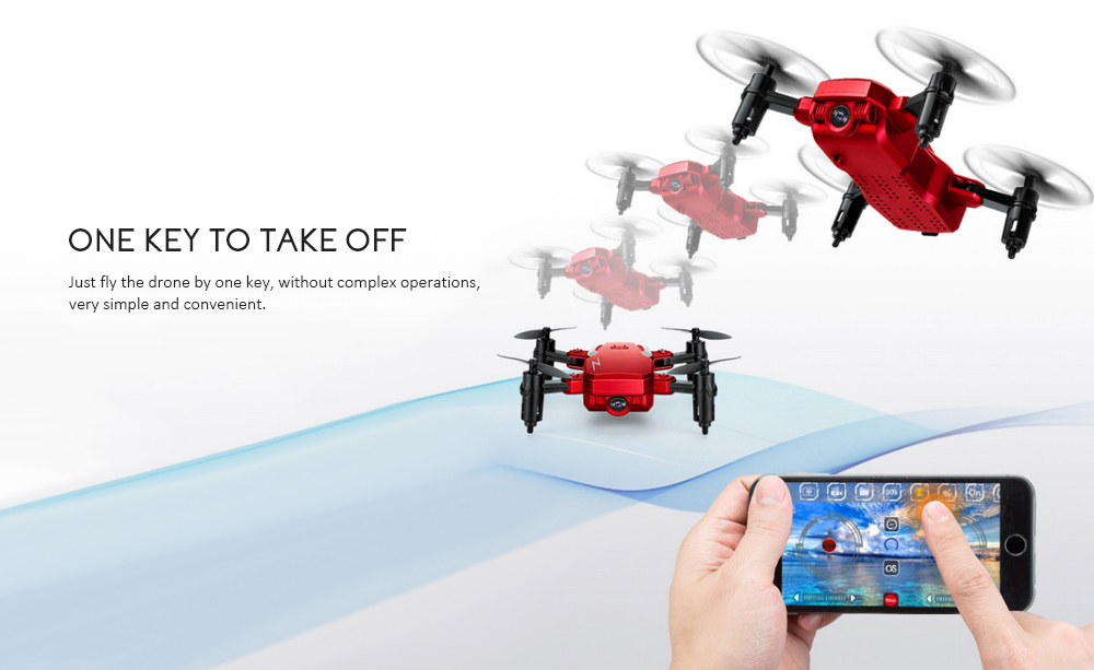 TXD - G1 Foldable Mini RC Drone WiFi Altitude Hold One Key Takeoff 360-degree Stunt High / Low Speed Quadcopter