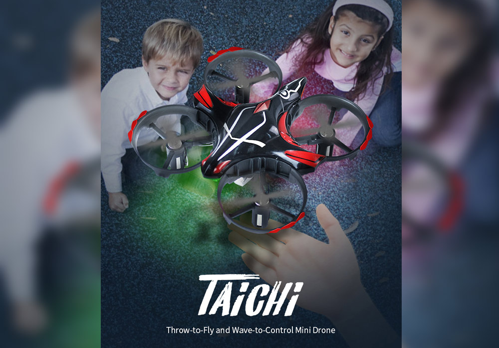 JJRC H56 TaiChi RC Drone Interactive Altitude Hold Gesture Control Throw Shake Fly 3D Flip One Key Takeoff Landing JJRC H56 TaiChi RC Drone Interactive Altitude Hold Gesture Control Throw Shake Fly 3D Flip One Key Takeoff Landing
