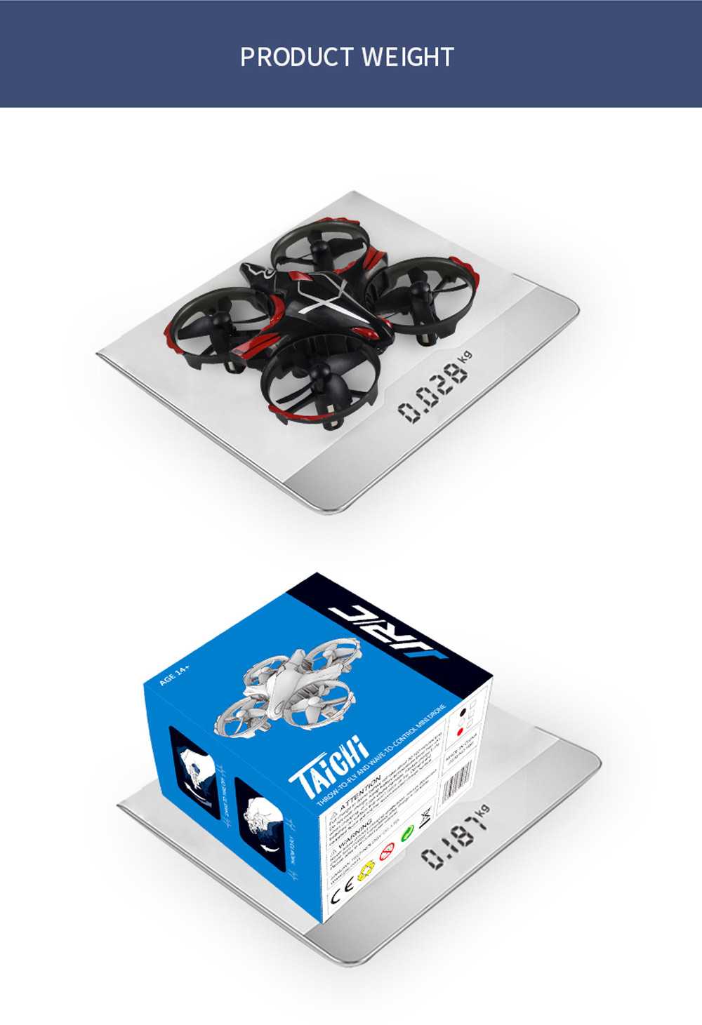 JJRC H56 TaiChi RC Drone Interactive Altitude Hold Gesture Control Throw Shake Fly 3D Flip One Key Takeoff Landing JJRC H56 TaiChi RC Drone Interactive Altitude Hold Gesture Control Throw Shake Fly 3D Flip One Key Takeoff Landing