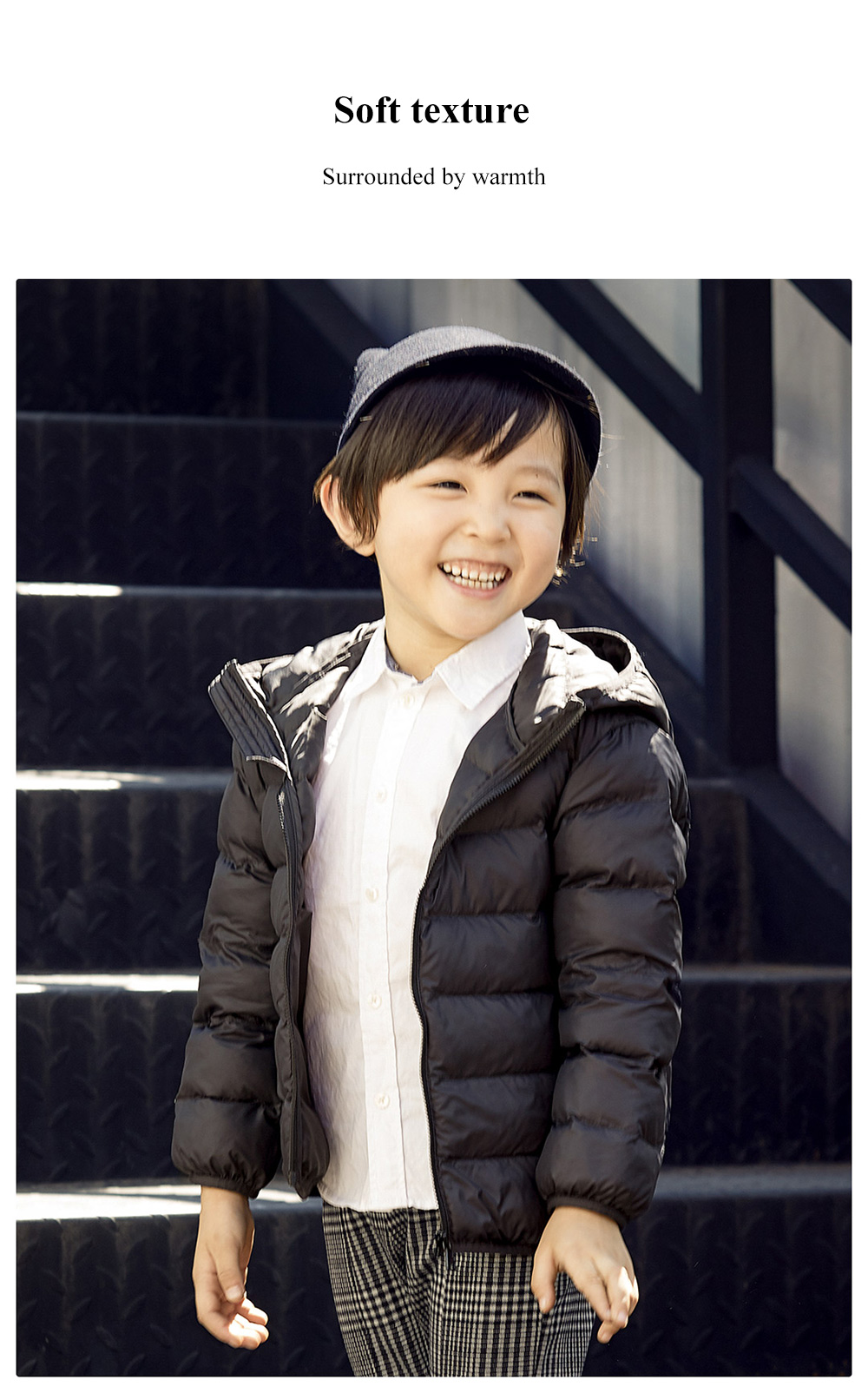 Lightweight Cotton-padded Unisex Coat for Children