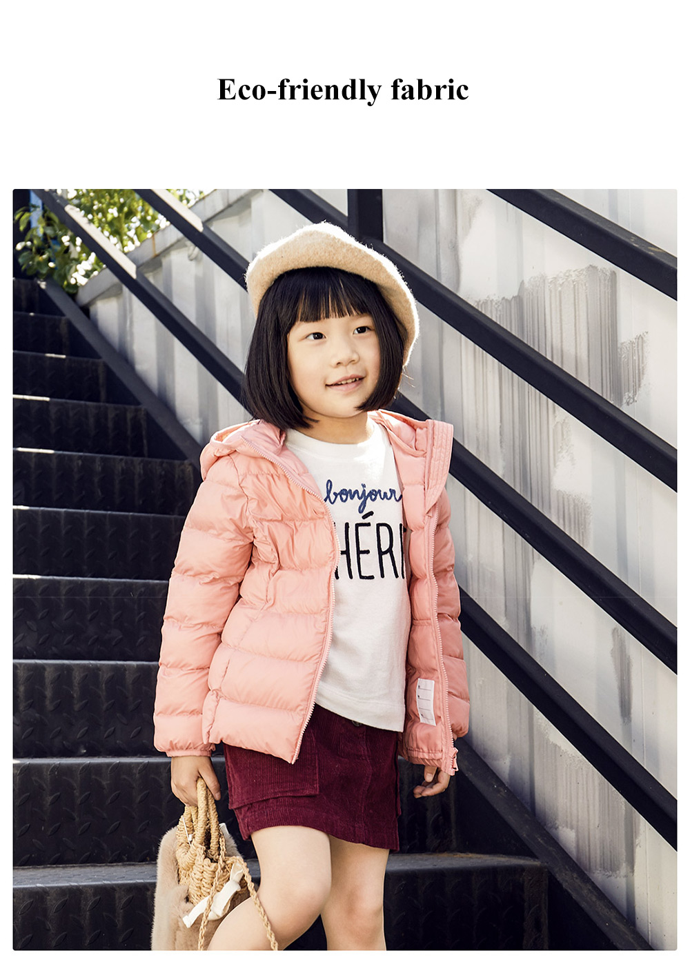 Lightweight Cotton-padded Unisex Coat for Children