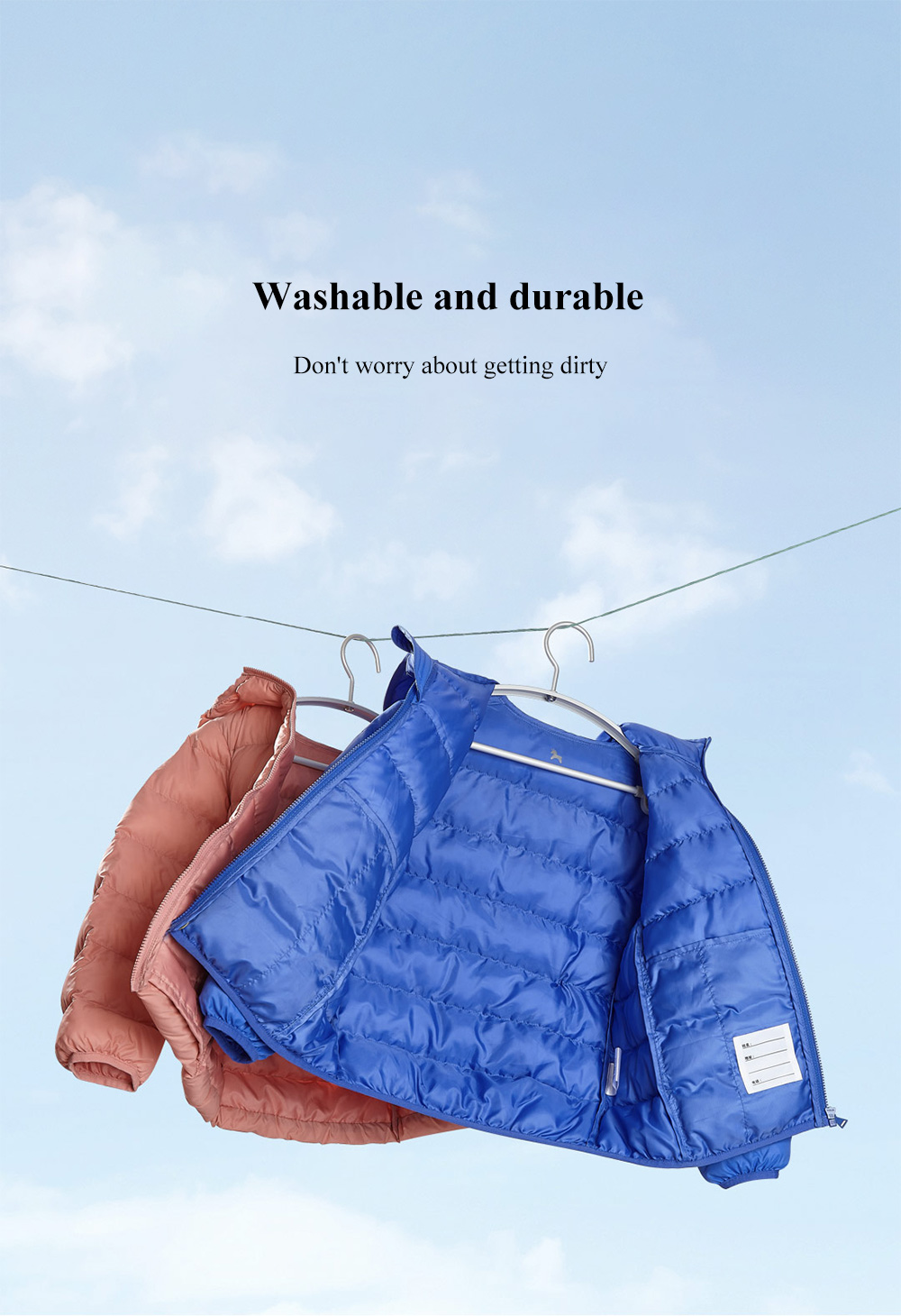Lightweight Cotton-padded Unisex Coat for Children Lightweight Cotton-padded Unisex Coat for Children