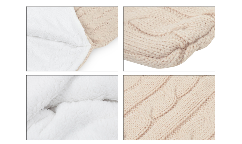 Pram Footmuff Baby Sleeping Bag Thick Wool Knitting Wrap Blanket Pram Footmuff Baby Sleeping Bag Thick Wool Knitting Wrap Blanket