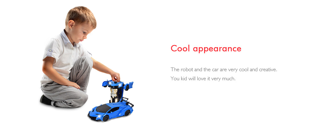 Gesture Sensing Robot One Button Transformation Remote Control Car Toy
