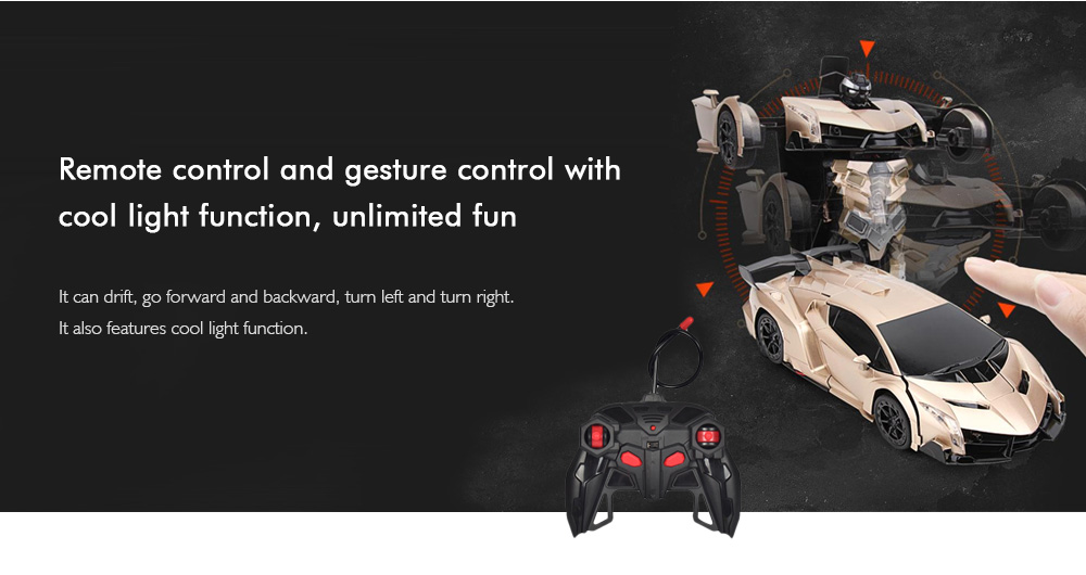 Gesture Sensing Robot One Button Transformation Remote Control Car Toy Gesture Sensing Robot One Button Transformation Remote Control Car Toy