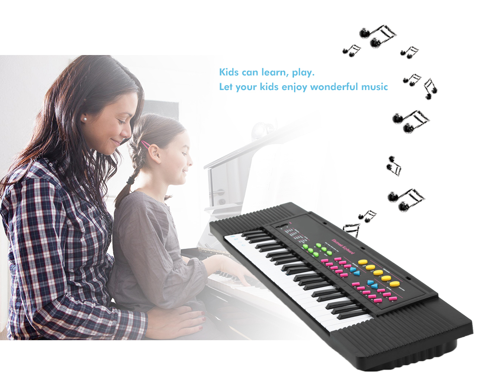 Children 44-key Middle Electronic Keyboard with Microphone