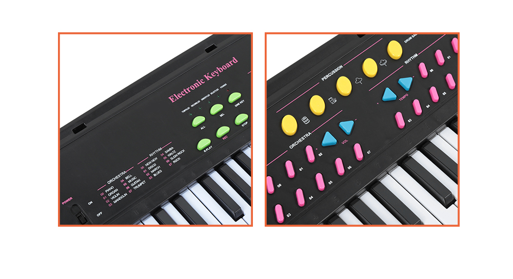 Children 44-key Middle Electronic Keyboard with Microphone Children 44-key Middle Electronic Keyboard with Microphone