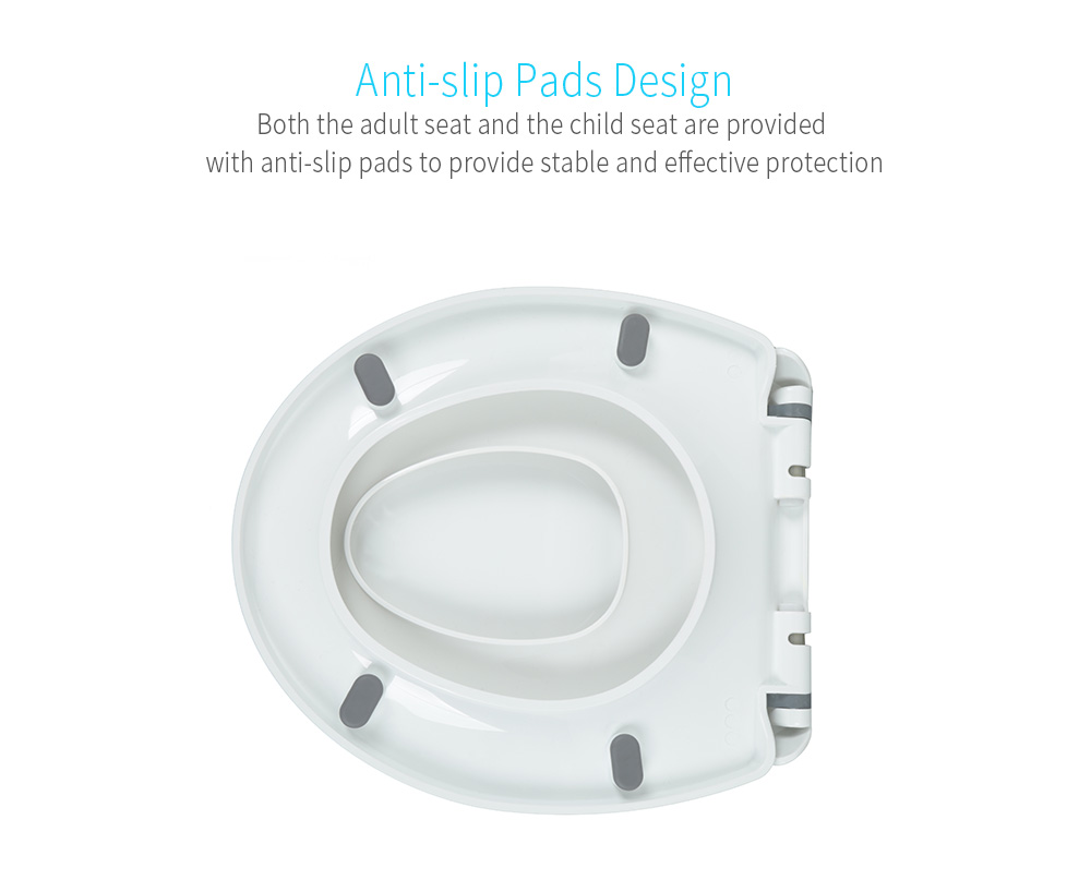 Round Adult Toilet Seat with Child Potty Training Cover Round Adult Toilet Seat with Child Potty Training Cover