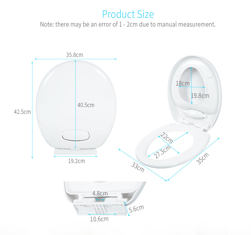 Round Adult Toilet Child Potty Training Seat with Cover