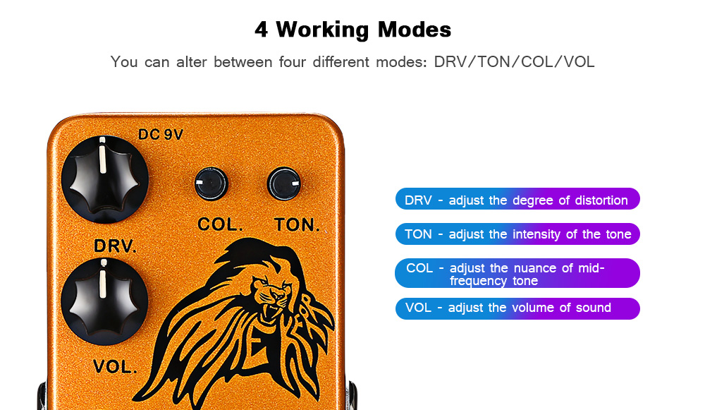JOYO JF - MK Lion's Roar Effects Pedal Guitar Accessory JOYO JF - MK Lion's Roar Effects Pedal Guitar Accessory