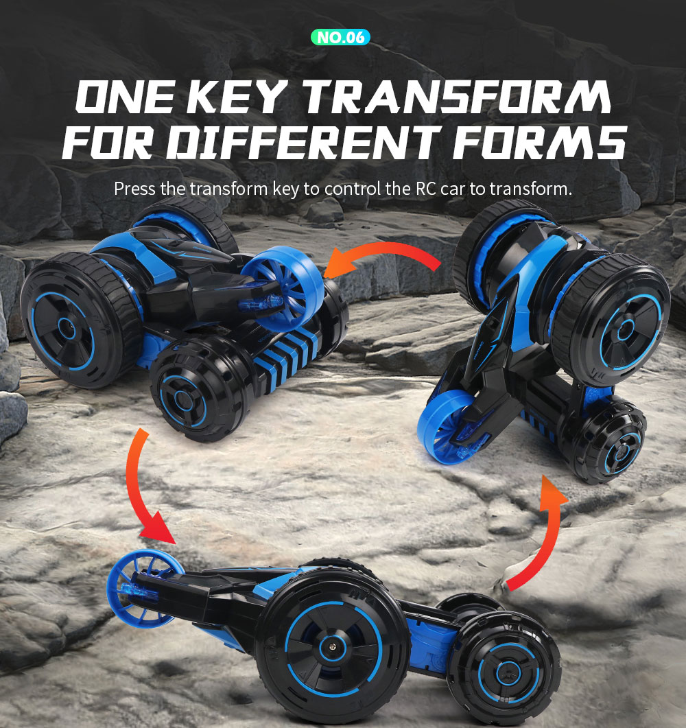 JJRC Q49 Acro Cool Light 360-degree Rotation One Key Transform Stunt RC Car JJRC Q49 Acro Cool Light 360-degree Rotation One Key Transform Stunt RC Car