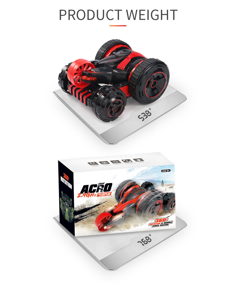 JJRC Q49 Acro Cool Light 360-degree Rotation One Key Transform Stunt RC Car JJRC Q49 Acro Cool Light 360-degree Rotation One Key Transform Stunt RC Car