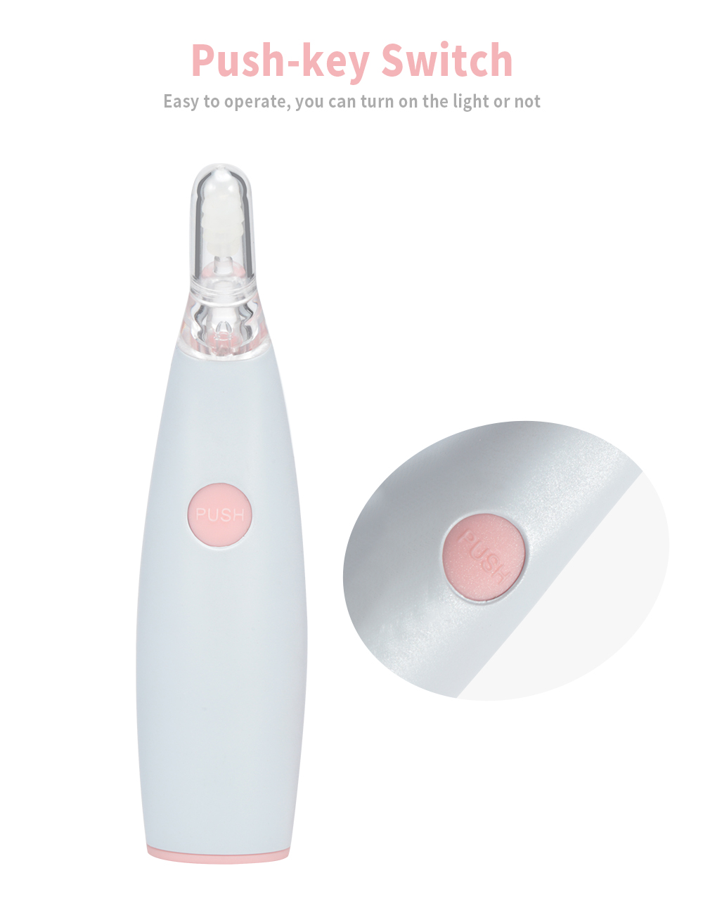 Penguin Shape Electric Glowing Ear Spoon Penguin Shape Electric Glowing Ear Spoon