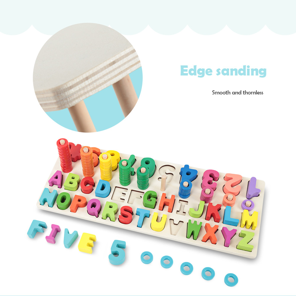 Child Wooden Logarithmic Board with Digital Letter Child Wooden Logarithmic Board with Digital Letter