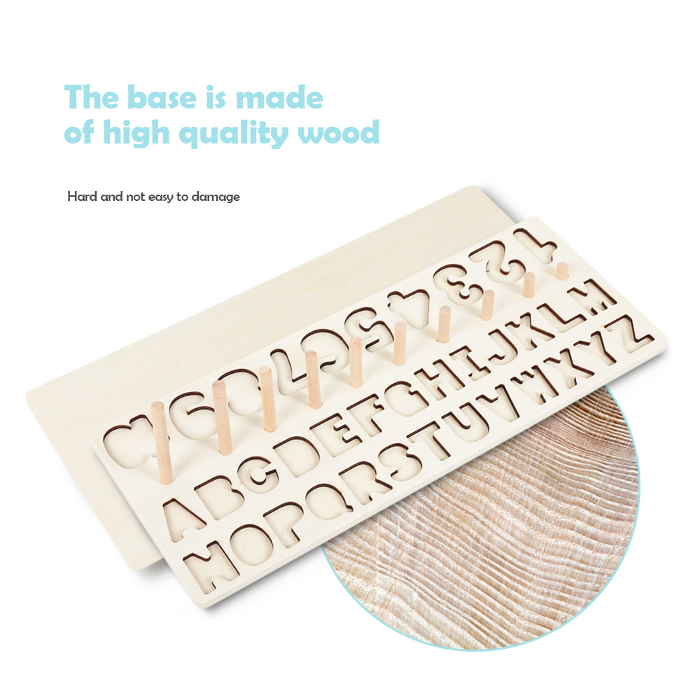 Child Wooden Logarithmic Board with Digital Letter Child Wooden Logarithmic Board with Digital Letter