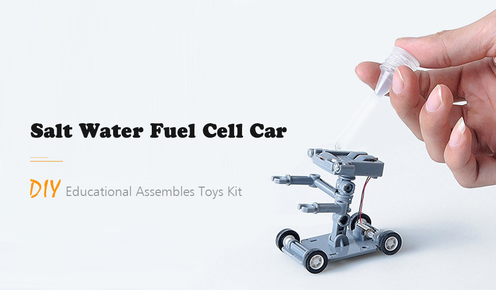 Salt Water Fuel Cell Car DIY Educational Assembles Toys Kit Powered Robot Learning Mini Gift Ideas