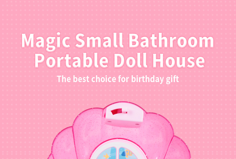 DIY Foldable Magic Small Bathroom Portable Doll House