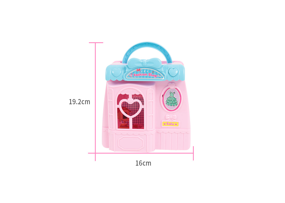 DIY Portable Doll House with Handbag Doll Wardrobe DIY Portable Doll House with Handbag Doll Wardrobe