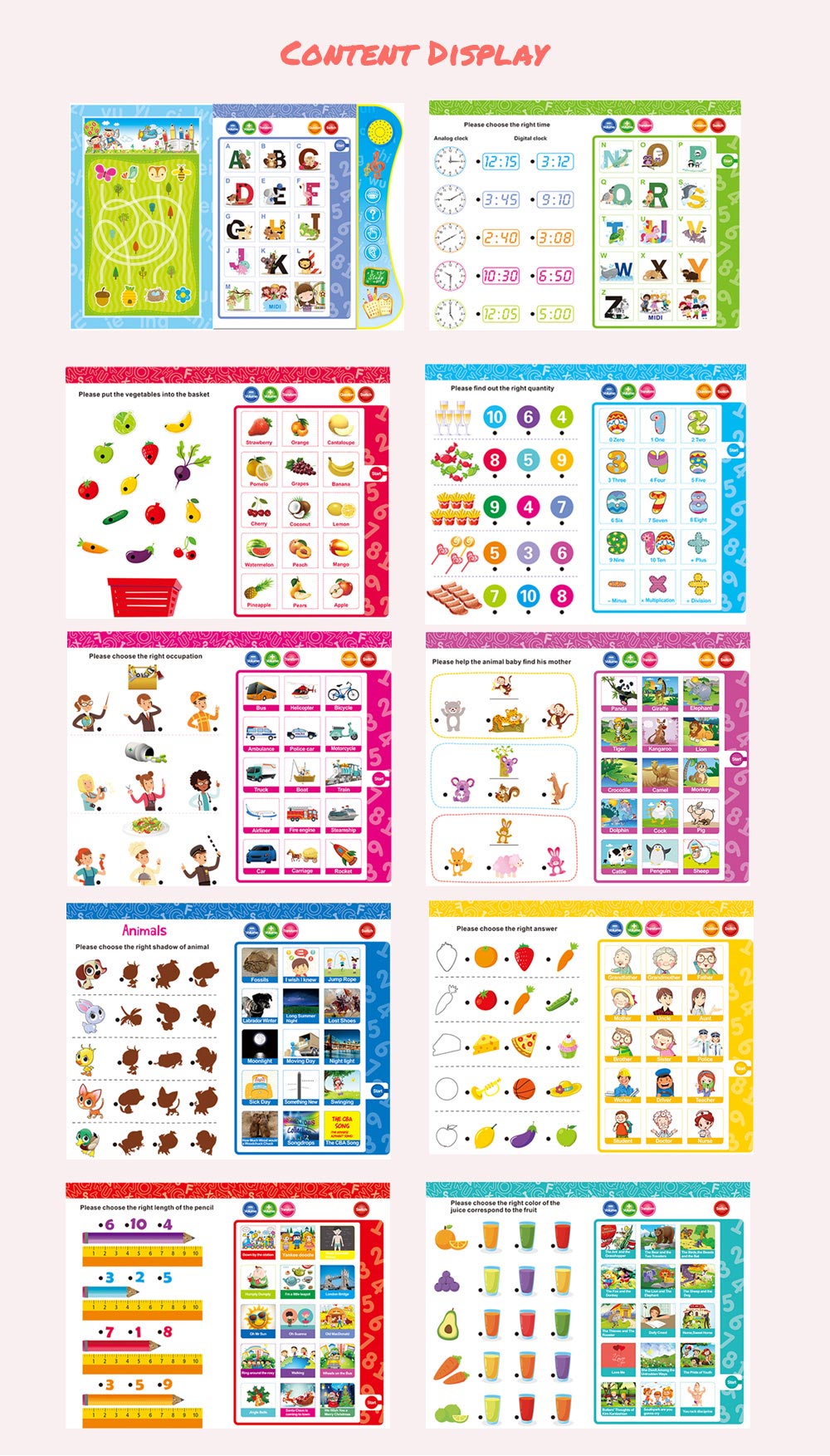 No.2605C English Voice Learning Book with Smart Logic Pen No.2605C English Voice Learning Book with Smart Logic Pen