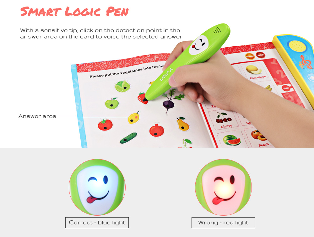 No.2605C English Voice Learning Book with Smart Logic Pen