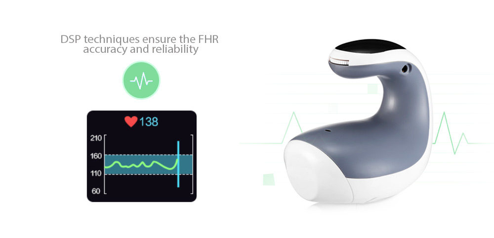 aCurio AF - 708D Ultrasound Doppler Radiation-free Fetal Heart Rate Monitor