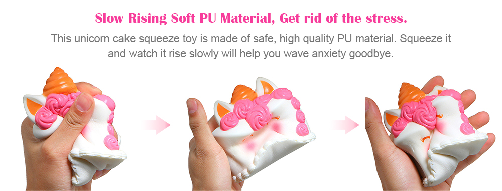 Jumbo Squishy Slow Rising Scented Unicorn Cake Squeeze Toy