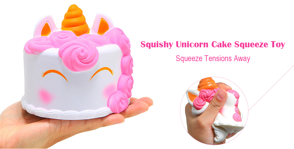 Jumbo Squishy Slow Rising Scented Unicorn Cake Squeeze Toy