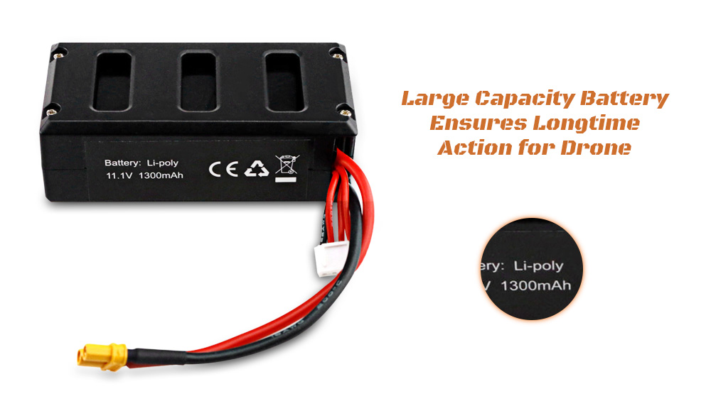 MjxR / C Technic RC Drone Spare Parts 11.1V 1300mAh Li-Po Battery for MJX B8PRO MjxR / C Technic RC Drone Spare Parts 11.1V 1300mAh Li-Po Battery for MJX B8PRO