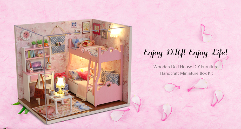 CUTEROOM H - 012 - A DIY Wooden Doll House Furniture Handcraft Miniature Box Kit - Blossom Age