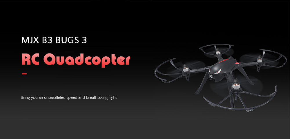 MJX B3 Bugs 3 RC Quadcopter RTF Two-way 2.4GHz 4CH with Action Camera Bracket MJX B3 Bugs 3 RC Quadcopter RTF Two-way 2.4GHz 4CH with Action Camera Bracket