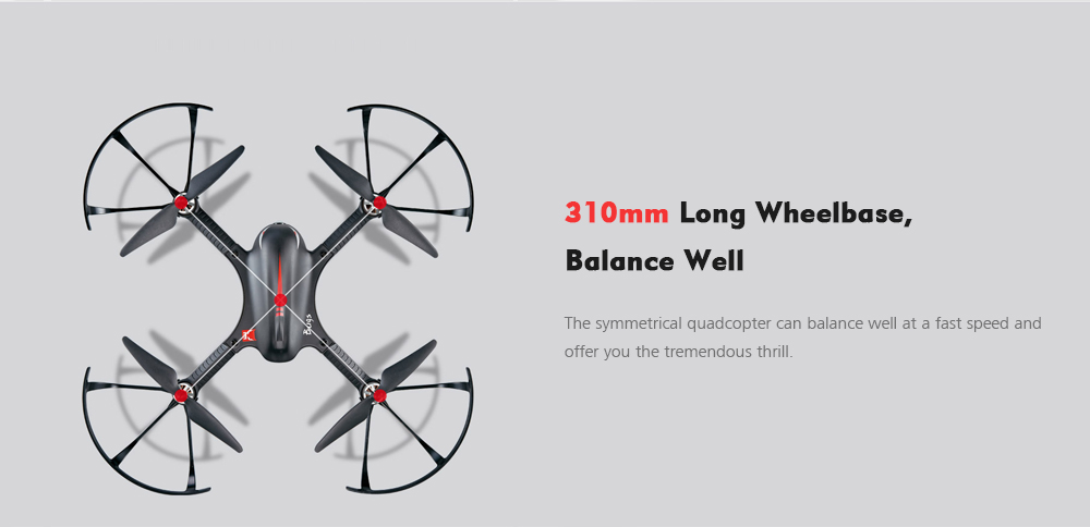 MJX B3 Bugs 3 RC Quadcopter RTF Two-way 2.4GHz 4CH with Action Camera Bracket MJX B3 Bugs 3 RC Quadcopter RTF Two-way 2.4GHz 4CH with Action Camera Bracket
