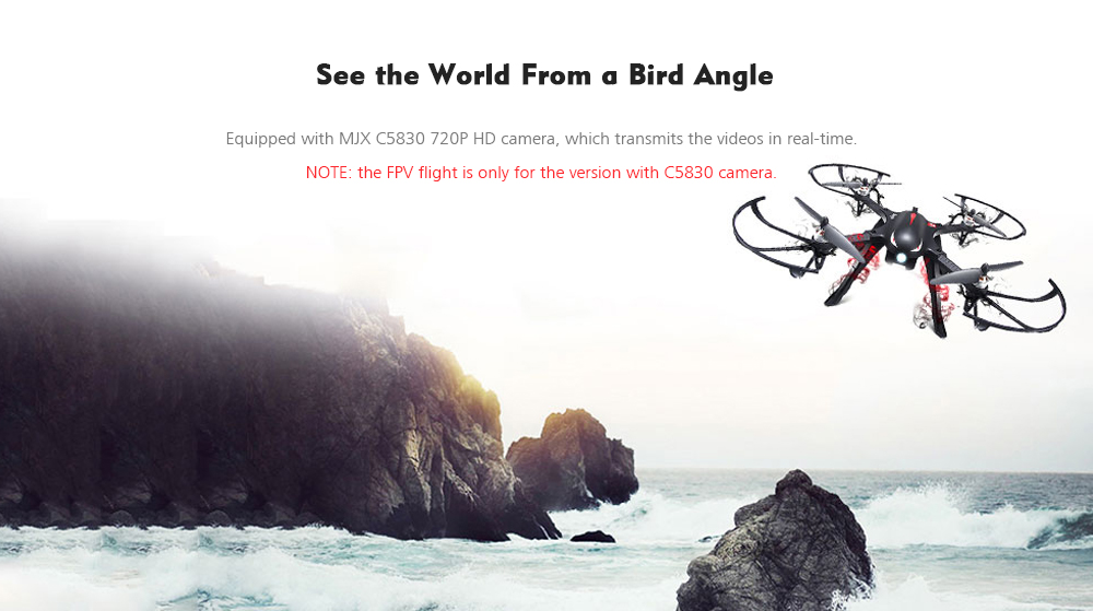 MJX B3 Bugs 3 RC Quadcopter RTF Two-way 2.4GHz 4CH with Action Camera Bracket MJX B3 Bugs 3 RC Quadcopter RTF Two-way 2.4GHz 4CH with Action Camera Bracket