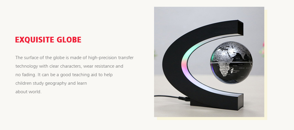 Creative Magnetic Levitation Globe C-shaped Teaching Toys for Children Creative Magnetic Levitation Globe C-shaped Teaching Toys for Children