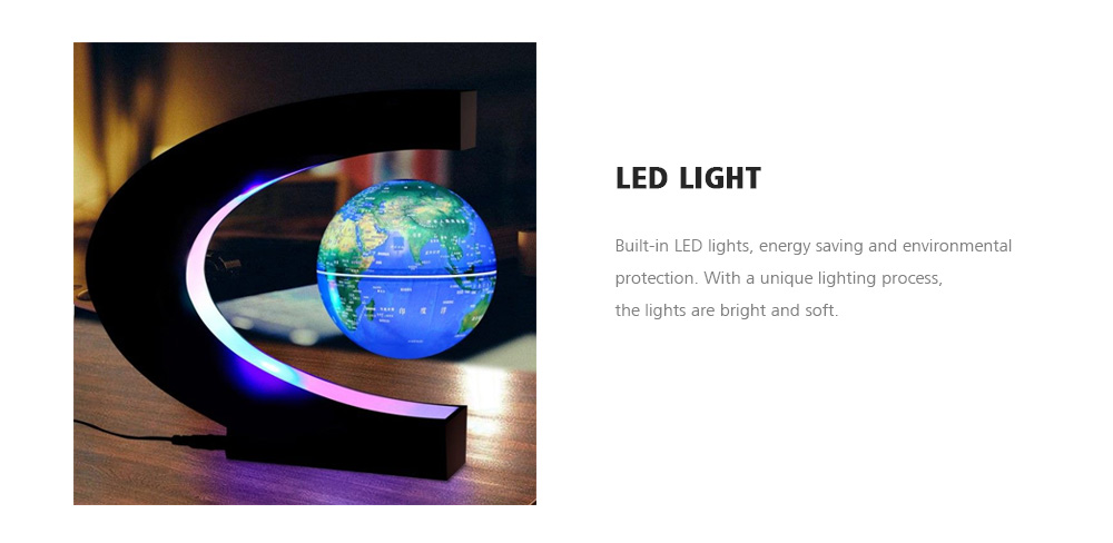 Creative Magnetic Levitation Globe C-shaped Teaching Toys for Children Creative Magnetic Levitation Globe C-shaped Teaching Toys for Children
