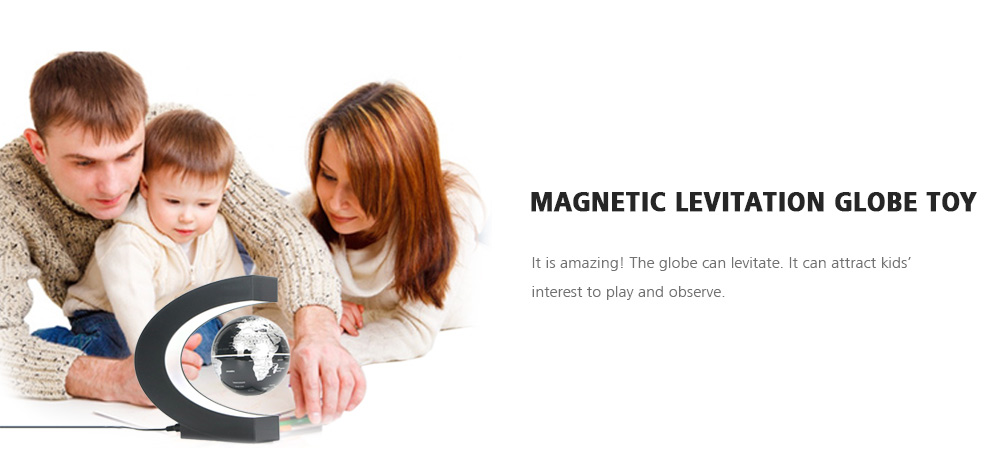 Creative Magnetic Levitation Globe C-shaped Teaching Toys for Children Creative Magnetic Levitation Globe C-shaped Teaching Toys for Children