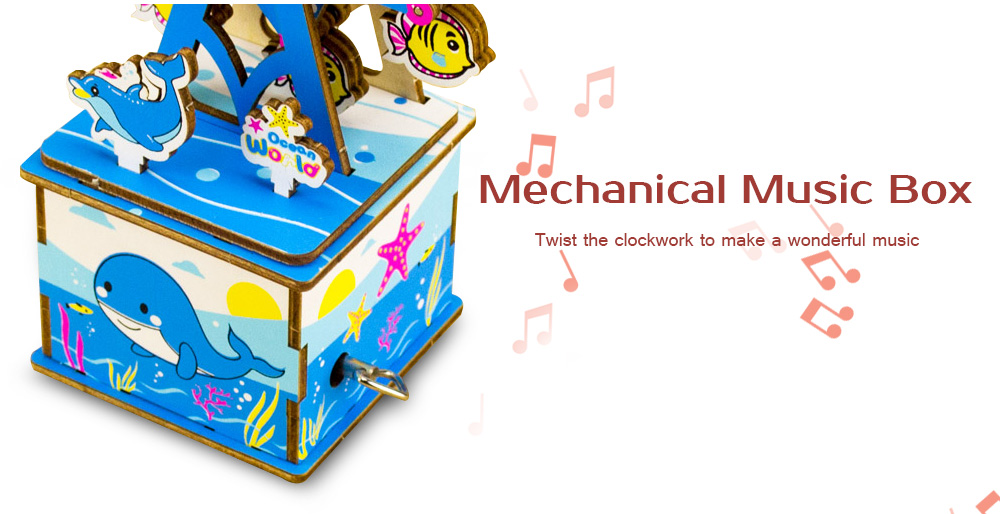OK003 Creative DIY Wooden Crafts Puzzles Handmade Mechanical Music Box