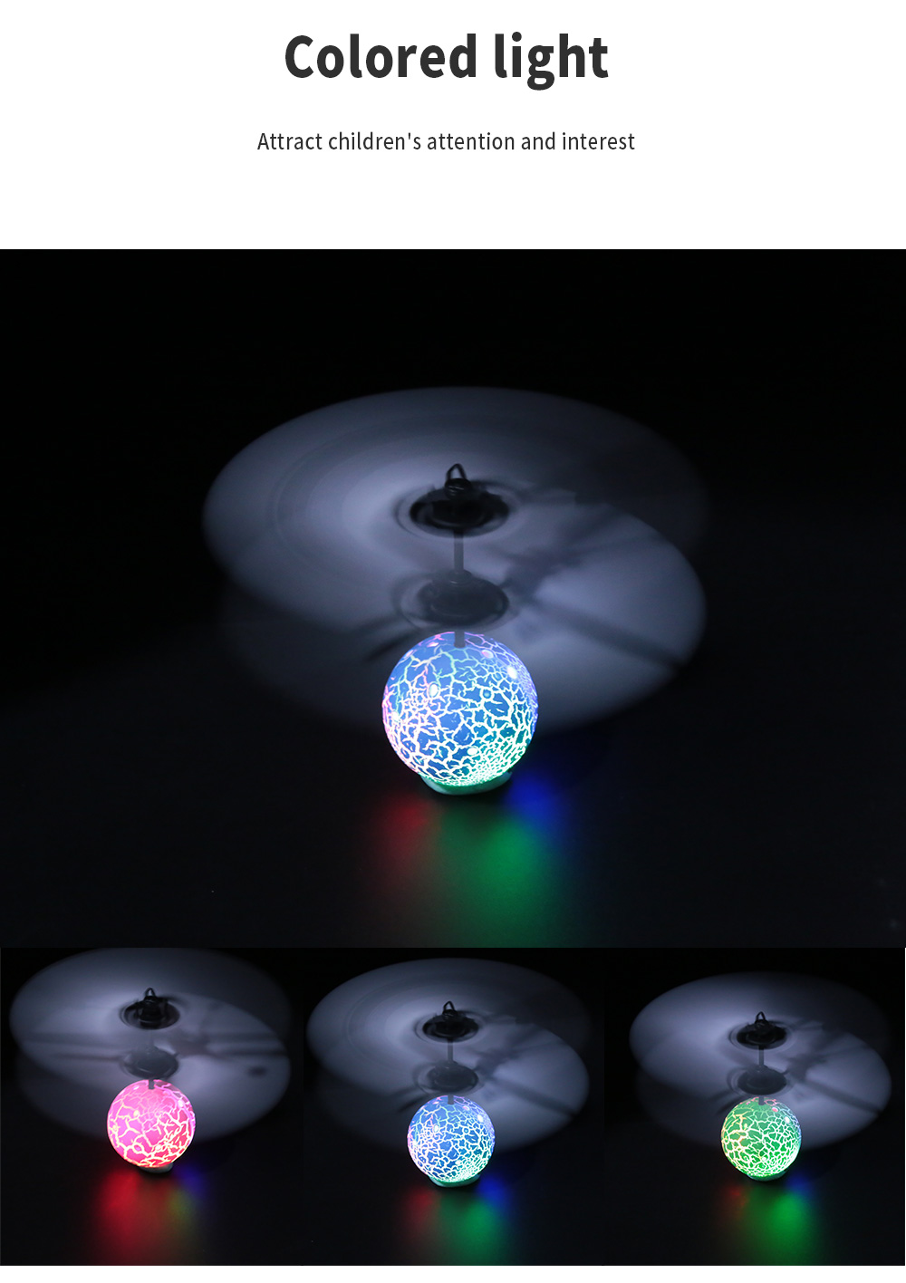 Intelligent Induction Flying Luminous Ball with Colored Light