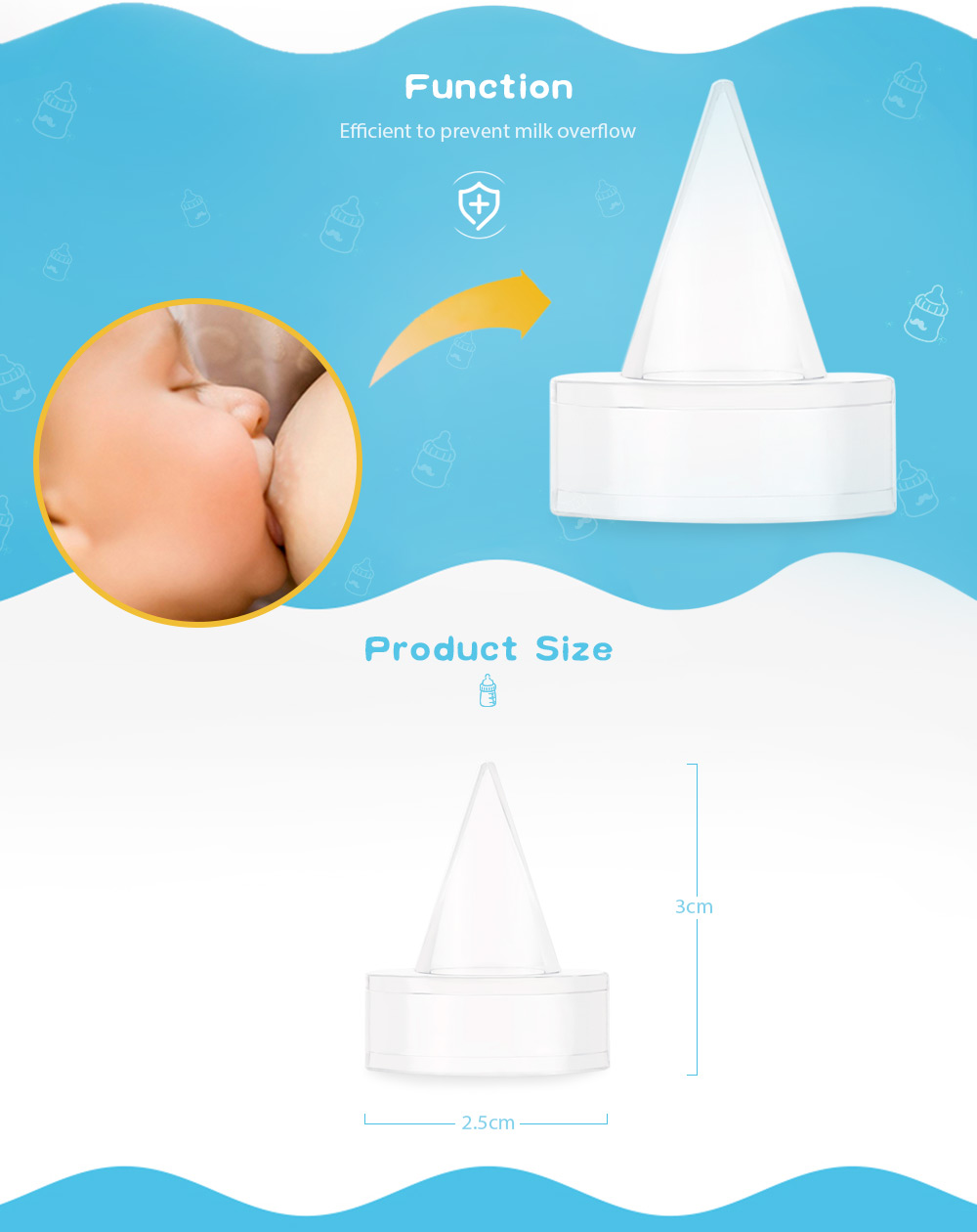Product Accessory Anti-back-flow Duckbill Valve for Breast Pump